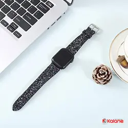 بند چرمی ساعت هوشمند Apple Watch 44mm مدل Shiny Bling