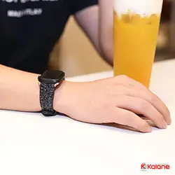 بند چرمی ساعت هوشمند Apple Watch 8 41mm مدل Shiny Bling