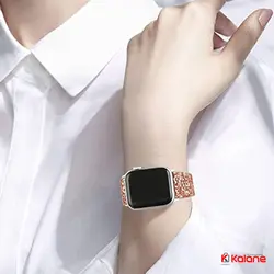 بند چرمی ساعت هوشمند Apple Watch 8 41mm مدل Shiny Bling