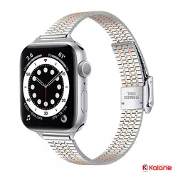 بند استیل ساعت هوشمند Apple Watch 8 41mm مدل Tiny Milanese