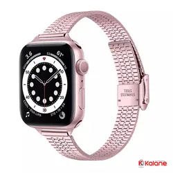 بند استیل ساعت هوشمند Apple Watch 8 45/49mm مدل Tiny Milanese