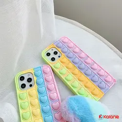 قاب فانتزی ضد استرس گوشی Apple iPhone 11 Pro Max طرح فیجت قلبی