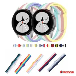 بند سیلیکونی ساعت هوشمند Samsung Galaxy Watch 4 مدل رنگین کمان