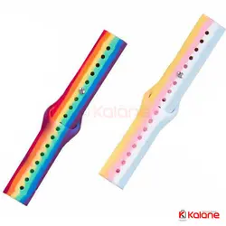 بند سیلیکونی ساعت هوشمند Xiaomi Amazfit GTS 2 مدل رنگین کمان - ‫قیمت روز لوازم جانبی