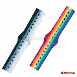 بند سیلیکونی ساعت هوشمند Xiaomi Amazfit GTS 2 مدل رنگین کمان - ‫قیمت روز لوازم جانبی