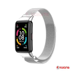 بند ساعت هوشمند Huawei Honor Band 6 مدل استیل حصیری - قیمت بند مچ بند هوشمند آنر