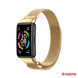 بند ساعت هوشمند Huawei Honor Band 6 مدل استیل حصیری - قیمت بند مچ بند هوشمند آنر