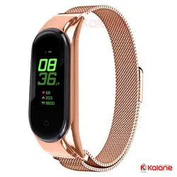 بند ساعت هوشمند Xiaomi Mi Band 4 مدل استیل حصیری - خرید لوازم جانبی ساعت شیائومی