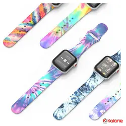 بند سیلیکونی طرح دار ساعت هوشمند Apple Watch 38/40mm - بند سیلیکونی ساعت اپل واچ