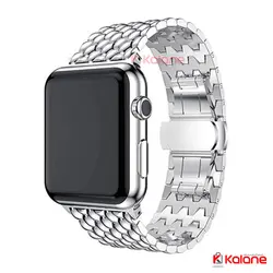 بند استیل Apple Watch 42/44mm مدل Dragon - خرید بند اپل واچ فلزی طرح دراگون