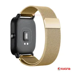 بند ساعت هوشمند Xiaomi Amazfit GTS مدل استیل حصیری - بند ساعت هوشمند Milanese