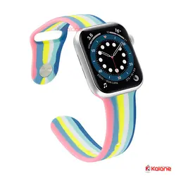 بند سیلیکونی ساعت هوشمند Apple Watch 38/40mm مدل رنگین کمان