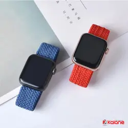 بند سیلیکونی ساعت هوشمند Apple Watch 38/40mm مدل Braided Silicone Solo Loop