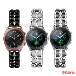 بند ساعت Samsung Galaxy Watch 3 41mm مدل استیل چرم