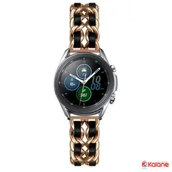 بند ساعت Samsung Galaxy Watch 3 41mm مدل استیل چرم