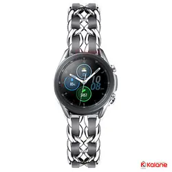 بند ساعت Samsung Galaxy Watch 3 41mm مدل استیل چرم