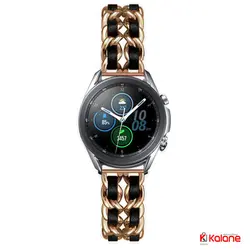 بند ساعت Samsung Galaxy Watch 3 41mm مدل استیل چرم