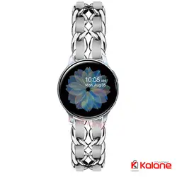 بند ساعت Samsung Galaxy Watch Active 2 مدل استیل چرم