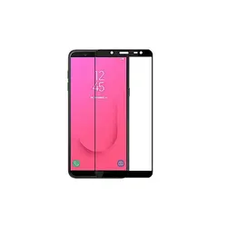 محافظ صفحه نمایش تمام چسب مناسب گوشی Full Glass Screen Protector for samsung Galaxy J8