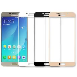 محافظ صفحه نمایش تمام چسب مناسب گوشی Full Glass Screen Protector for samsung Galaxy Note 5