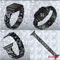 بند نگین دار ساعت هوشمند Apple Watch 40mm مدل Vogue