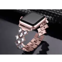 بند نگین دار ساعت هوشمند Apple Watch 44mm مدل Secbolt Jewerly