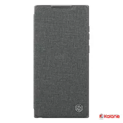 کیف چرمی پارچه ای نیلکین گوشی Samsung Galaxy S23 Ultra مدل Qin Pro Plain Leather Cloth