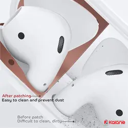 برچسب محافظ ضد گرد و غبار هندزفری Apple Airpods | کالانه