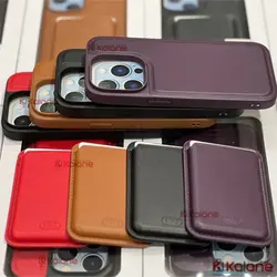 قاب چرمی جا کارتی Apple iPhone 14 pro مدل مگ سیف | کالانه