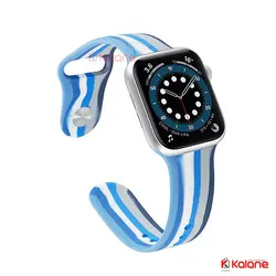 بند سیلیکونی ساعت هوشمند Apple Watch 8 45/49mm مدل رنگین کمان