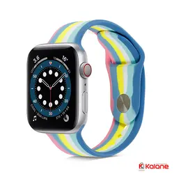 بند سیلیکونی ساعت هوشمند Apple Watch 8 45/49mm مدل رنگین کمان