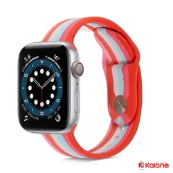 بند سیلیکونی ساعت هوشمند Apple Watch 8 45/49mm مدل رنگین کمان