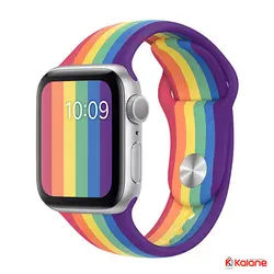 بند سیلیکونی ساعت هوشمند Apple Watch 8 45/49mm مدل رنگین کمان