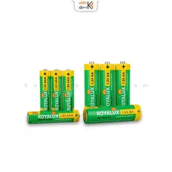 باتری قلمی و نیم قلمی Super Heavy Duty رویالوکس (پارس شعاع)  بسته 4عددی