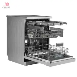ماشین ظرفشویی 14 نفره جی پلاس مدل GDW-M4563S نقره ای