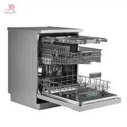 ماشین ظرفشویی 14 نفره جی پلاس مدل GDW-L463S نقره ای