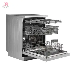 ماشین ظرفشویی 14 نفره جی پلاس مدل GDW-K462NS تیتانیومی