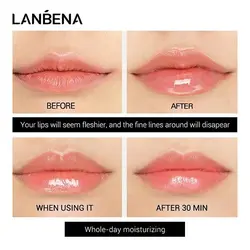 سرم لب حجم دهنده، سفت کننده و کلاژن ساز ایزوفلاون لانبنا (LANBENA Lsoflavone Lip Care Serum)