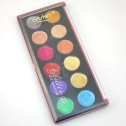 پالت سایه گلیتر 12 رنگ کد A آرت اسکین (Artskin Glitter Eyeshadow Palette Code A)