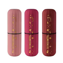 ست 3 تایی رژ جامد مات آرت اسکین تتو مدل پودر ( Artskin Tato The Powder Mattes Lipstick-Code 05)