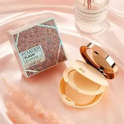 کیک میکاپ 2 طبقه لیدآل (Lideal Flash Powder Bright Face And Good Looks)