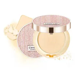 پنکک و کیک میکاپ 2 طبقه کلور کت (Clever Cat Double Powder Clear And Bright Silk Double Powder Cake)