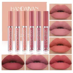 پک رژ لب مایع 6 عددی مات هندایان (Handaiyan Matte Liquid Lipstick-Code B)