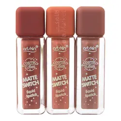 ست 3 تایی رژ مایع آرت اسکین مدل مات سوئیچ کد 3 (Artskin Matte Switch Liquid Lipstick Code 03)
