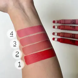 رژگونه و رژلب دوکاره پد دار و کوشن لب (warda beauty powder puff lippie)