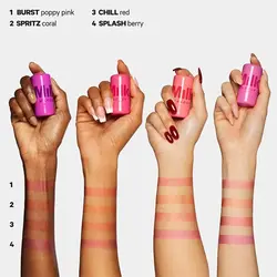تینت لب و گونه ژله ای هدی موجی (Huda moji Cooling Water Jelly Tint Lip + Cheek Blush Stain)