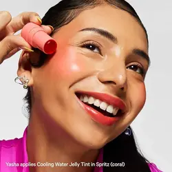 تینت لب و گونه ژله ای هدی موجی (Huda moji Cooling Water Jelly Tint Lip + Cheek Blush Stain)