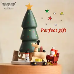 جعبه موزیکال چوبی کریسمس