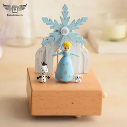 جعبه موزیکال چوبی طرح السا