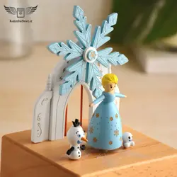 جعبه موزیکال چوبی طرح السا